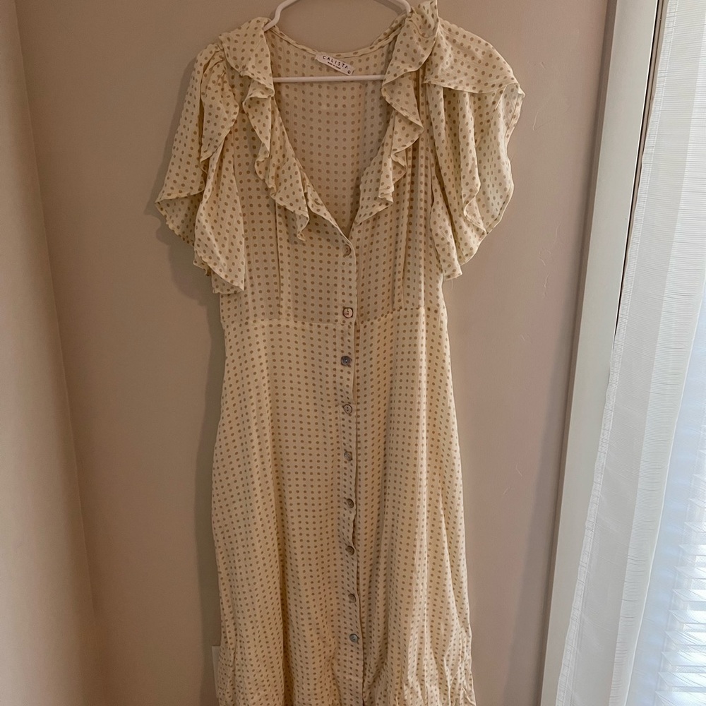 Calista midi flowy dress